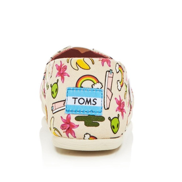 Toms Classic Rainbow Unicorns Slip On Loafers - Picture 7 of 8